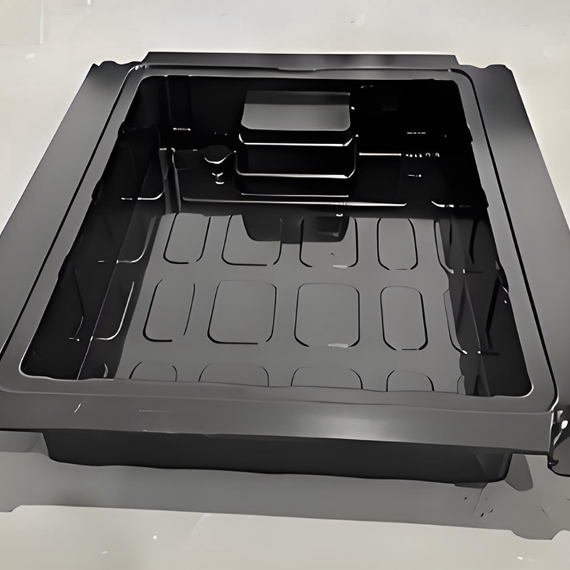 Bandeja termoformadora de HDPE para componentes mecánicos