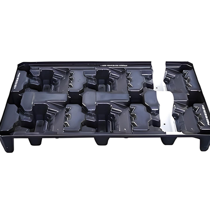 Bandeja termoformadora de HDPE para componentes mecánicos
