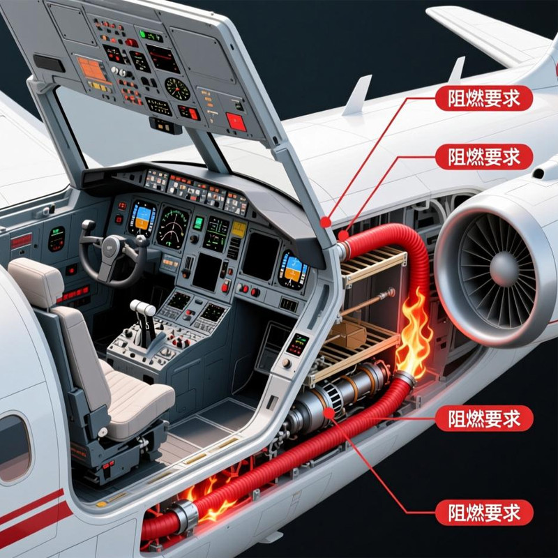 ABS/PC Material interior ignífugo de calidad aeroespacial